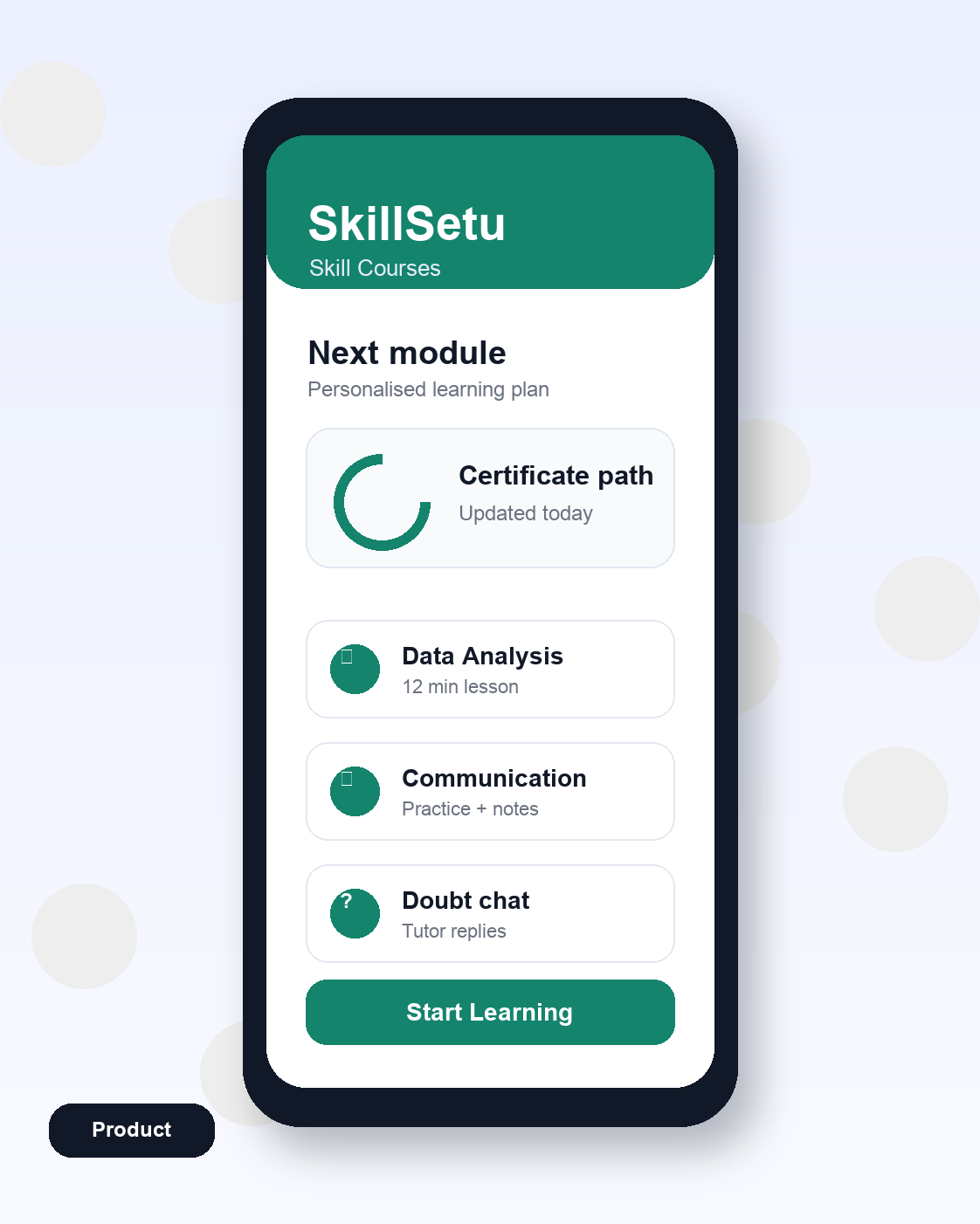 EdTech Apps product photo, generated with MorphAds