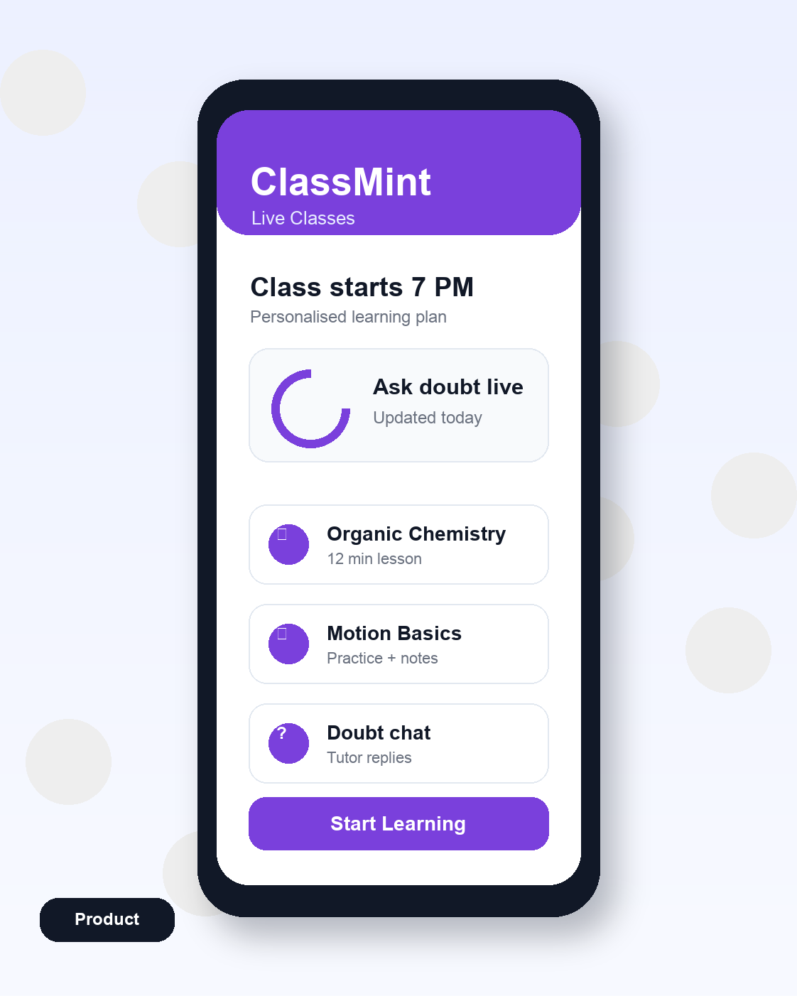 EdTech Apps product photo, generated with MorphAds
