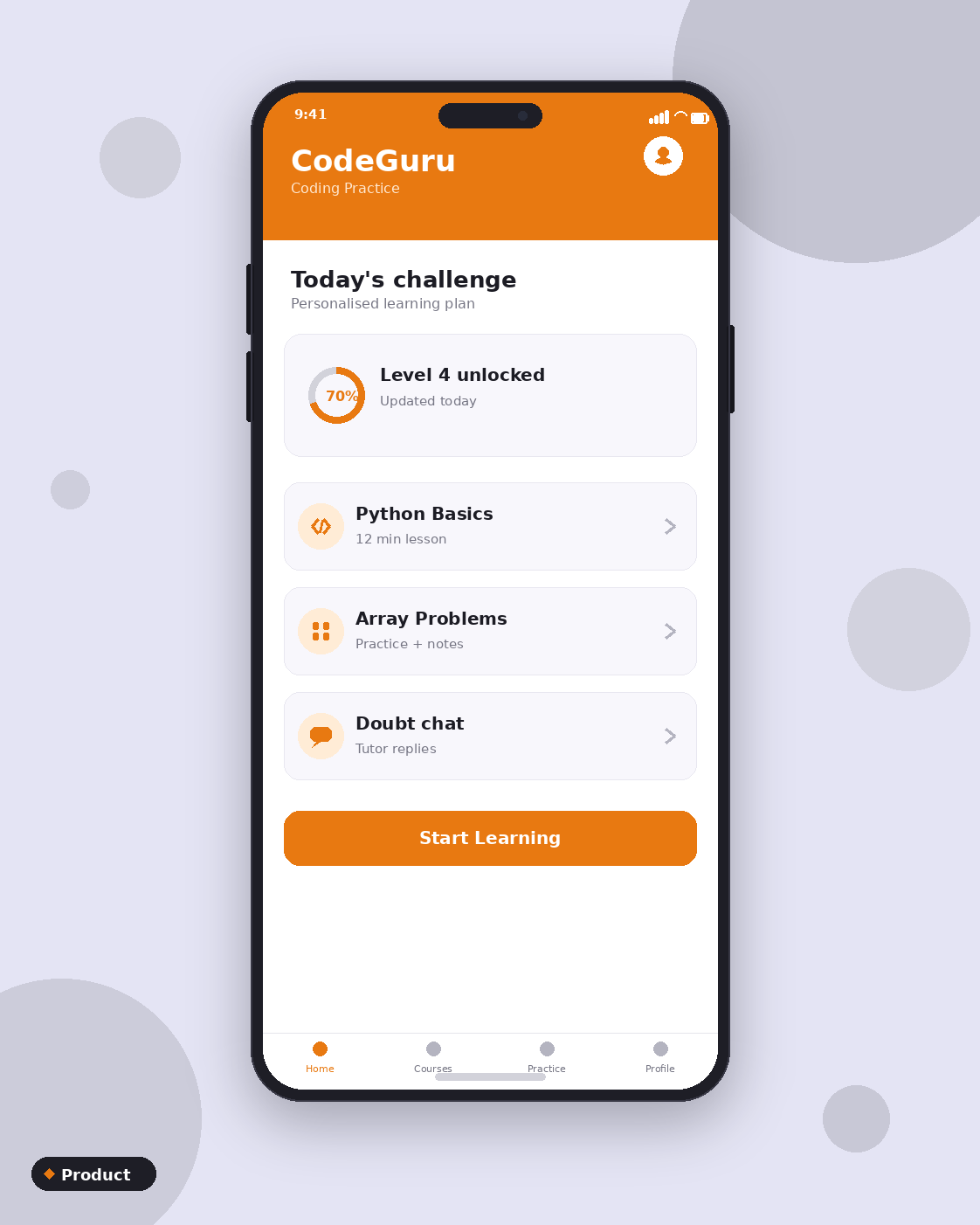 EdTech Apps product photo, generated with MorphAds