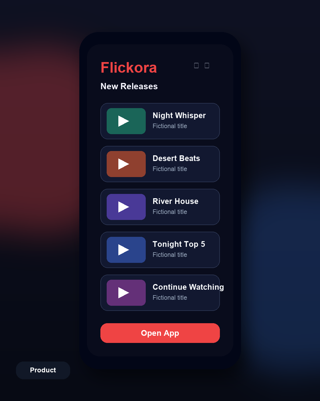OTT & Streaming Apps product photo, generated with MorphAds