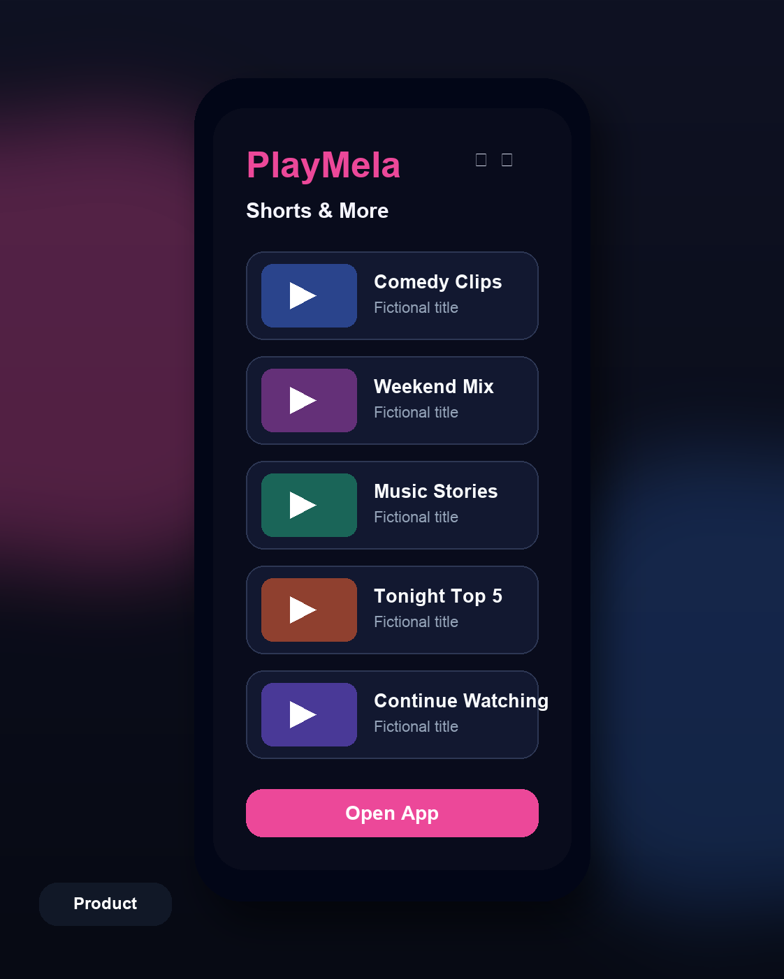 OTT & Streaming Apps product photo, generated with MorphAds