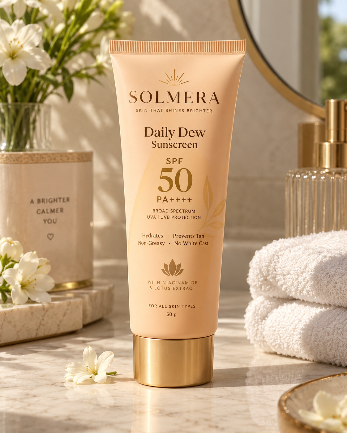 Sunscreen & SPF product photo, generated with MorphAds