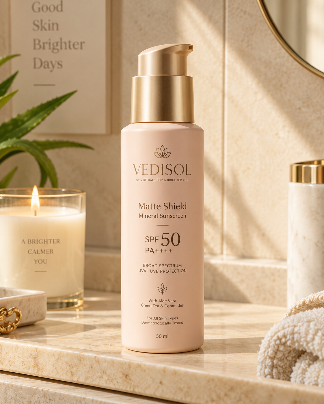Sunscreen & SPF product photo, generated with MorphAds