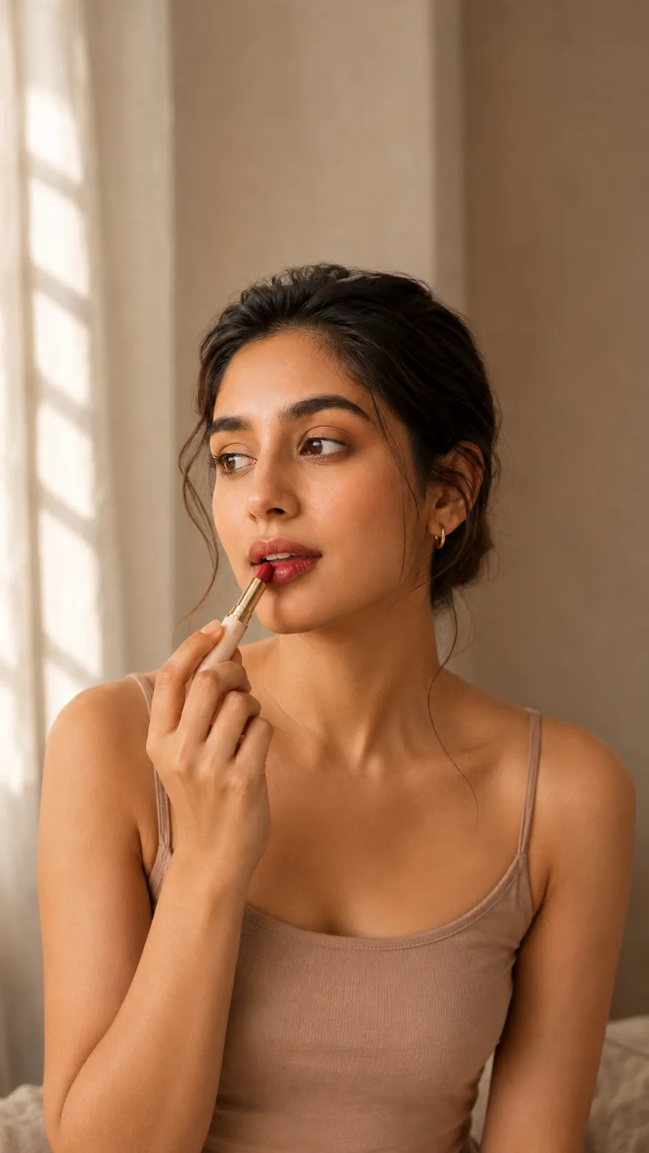 D2C beauty product held to camera
