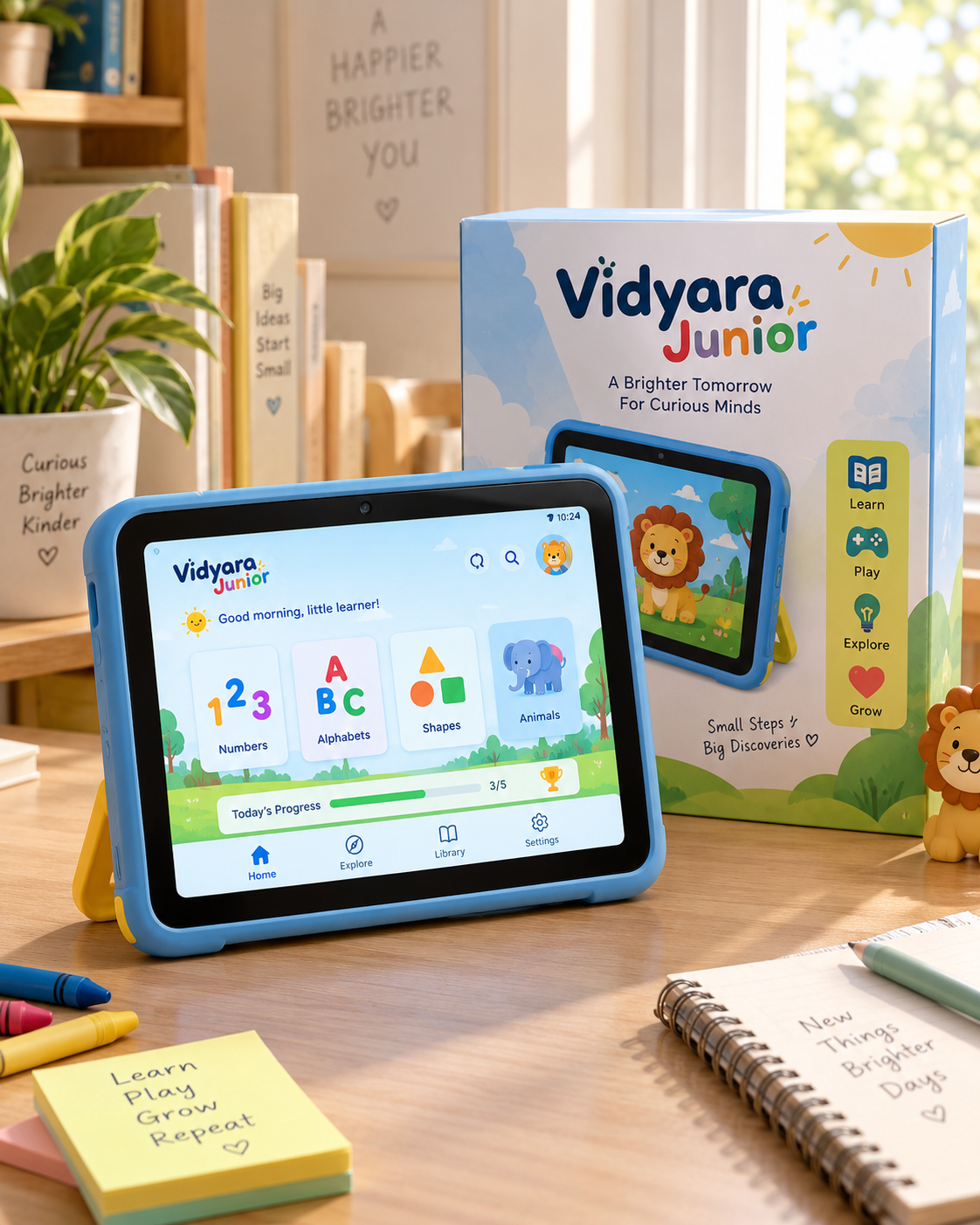 EdTech product photo, generated with MorphAds