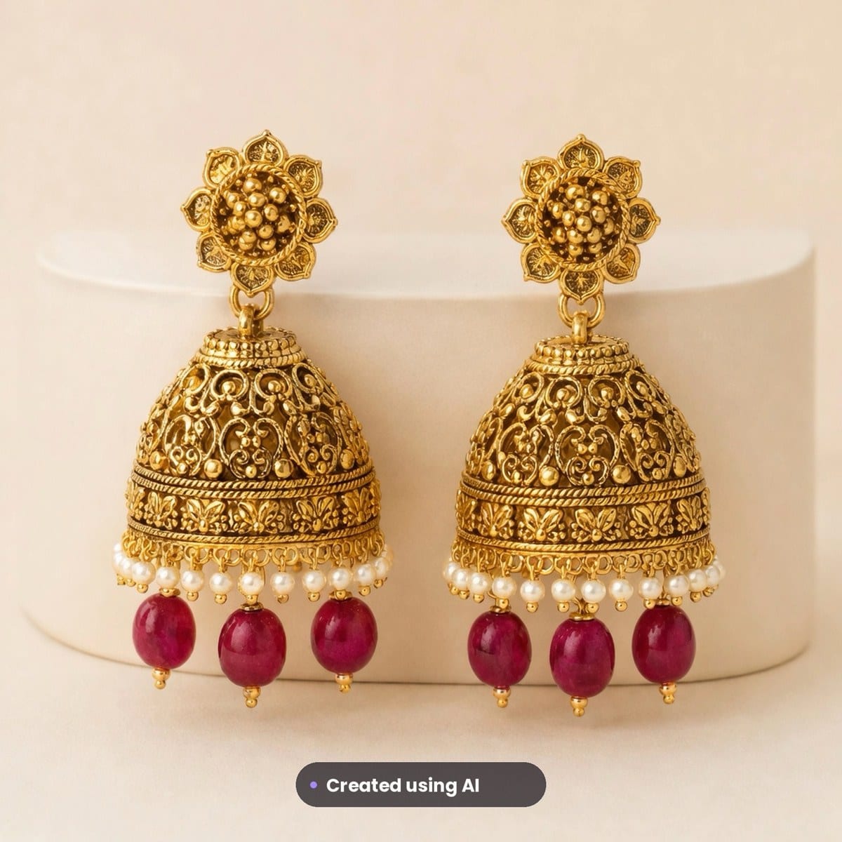 Jewellery product photo, generated with MorphAds