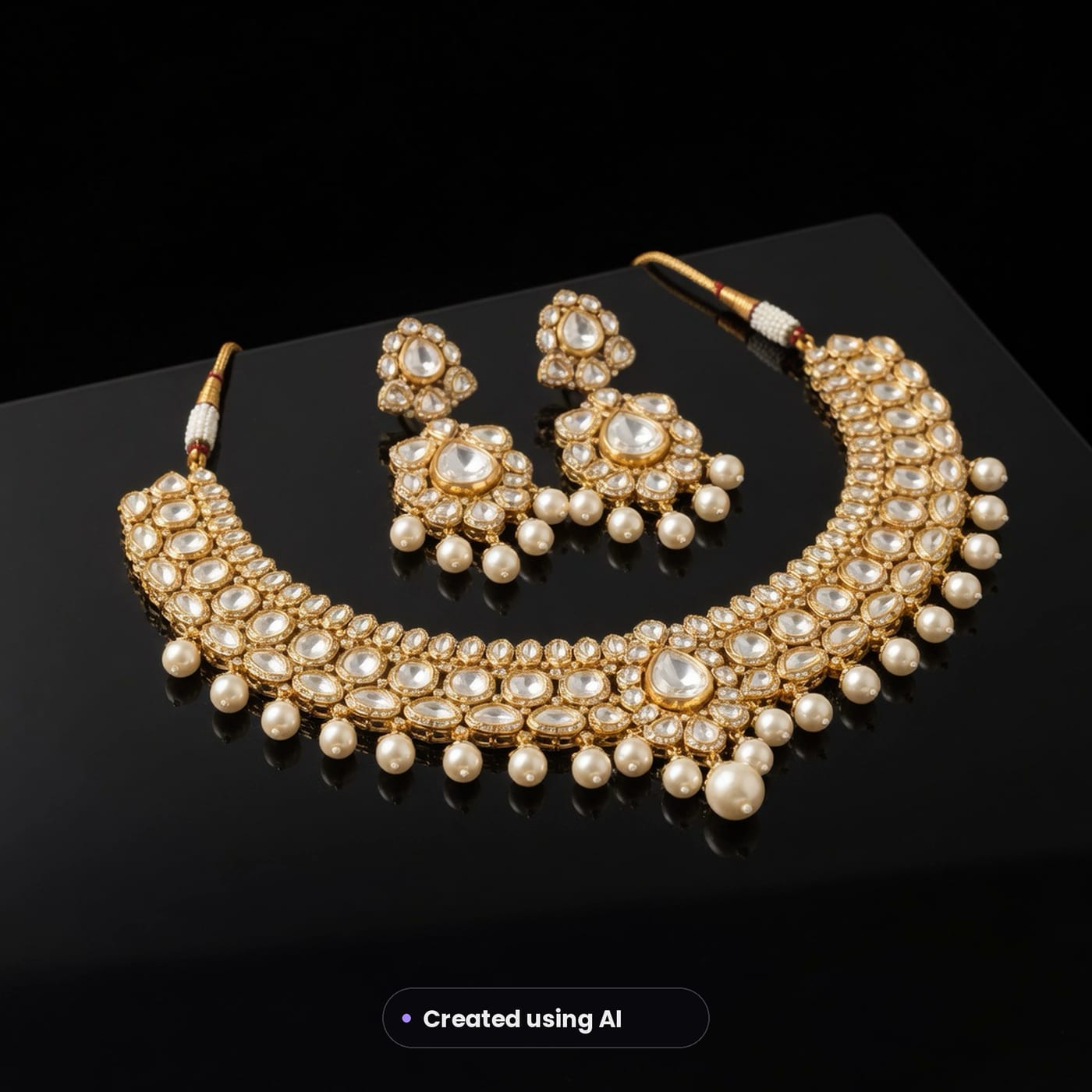 Jewellery product photo, generated with MorphAds